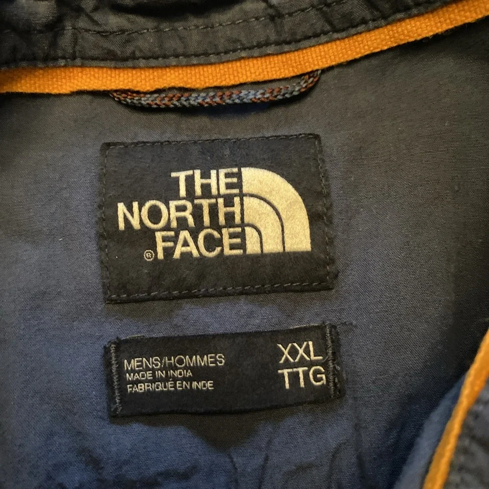 The North Face Baytrail Shirt Mens Size XXL Blue Short Sleeve Button Up Campfire